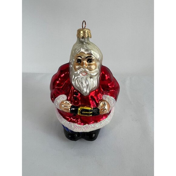 Radko Other - Christopher Radko The Clauses Two-Sided Santa & Mrs. Claus Glass Christmas Ornam